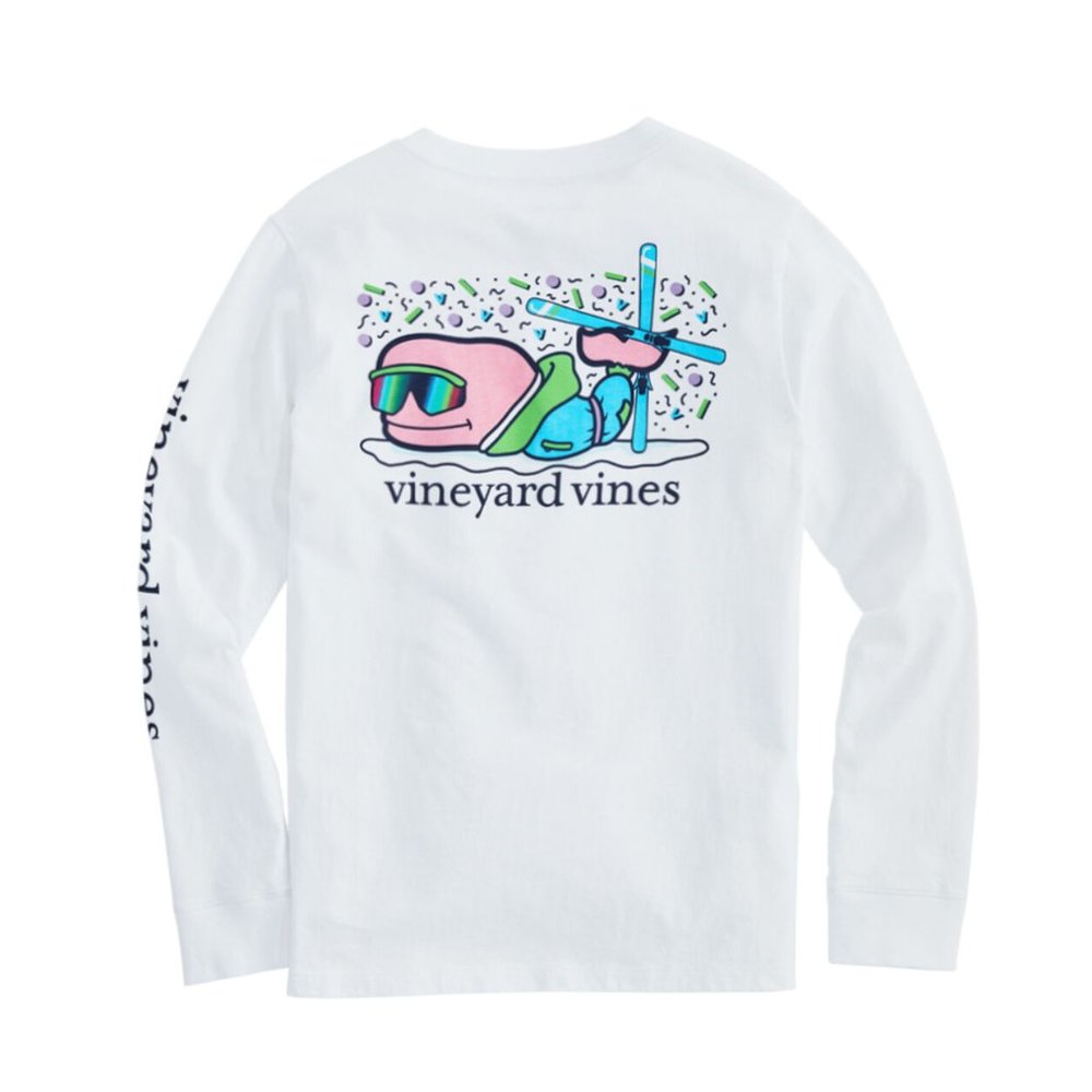 🐳 [Vineyard Vines] Apres Ski Bro Whale Long-Sleeve Pocket Tee